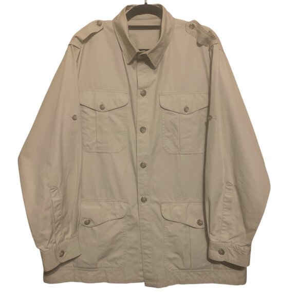 VTG FILSON Men's Safari Field Utility Jacket Khaki Tan 3XL Made in USA - Picture 1 of 16